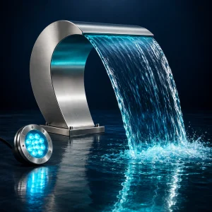 Cascata Inox Wave 60 cm